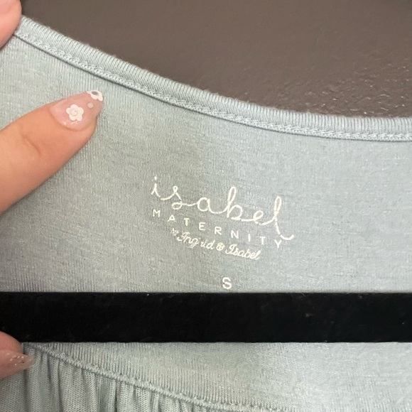 Blue maternity maxi dress - Picture 3 of 3